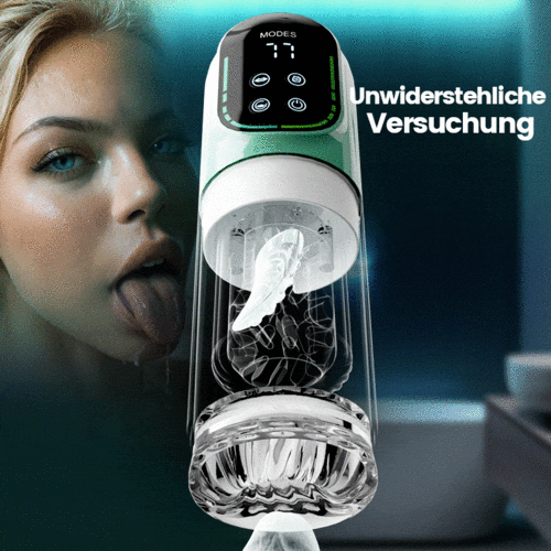 4 IN 1 Stoßen Rotieren Saugen und Vibrieren Wasserdichter Blowjob Masturbator