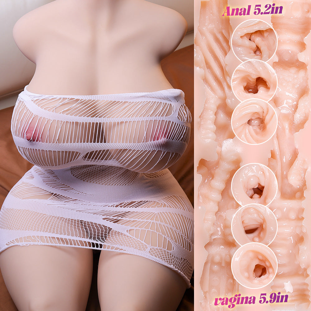 Frauke | 46kg Realistischer Silikon Sex Torso Superweiche Große Brüste