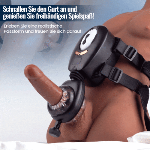 Freihändig! 9 Stretch 9 Vibrationsgürtel Wearable Masturbator
