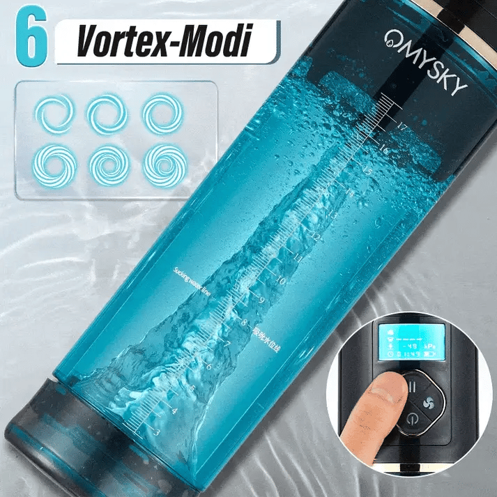 Hydrotherapie-Wasser Vortex 6 Vortex-Modus-Penispumpe