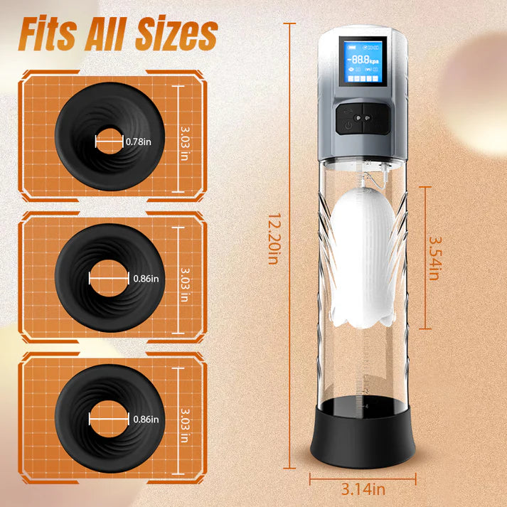 Penispumpe mit 10 Vibrationsstufen und 6 Saugmodi