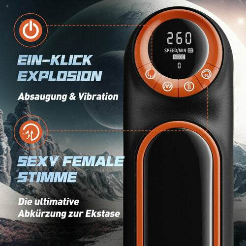 Stern:Aufgerüstet 10-Frequenz-Teleskop vibrierende Saugen Masturbation Tassen