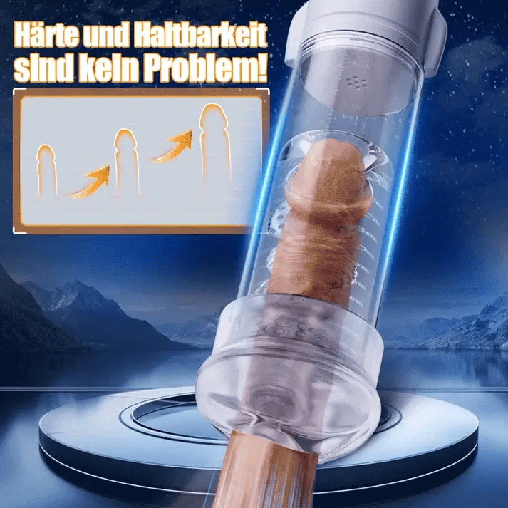 Transparentes Vibrations-Sauggerät zur Penisvergrößerung