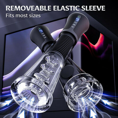 Upgraded Stroker & Pump & Glans Trainer 3 IN 1 Vibration, Suction Penis Pump