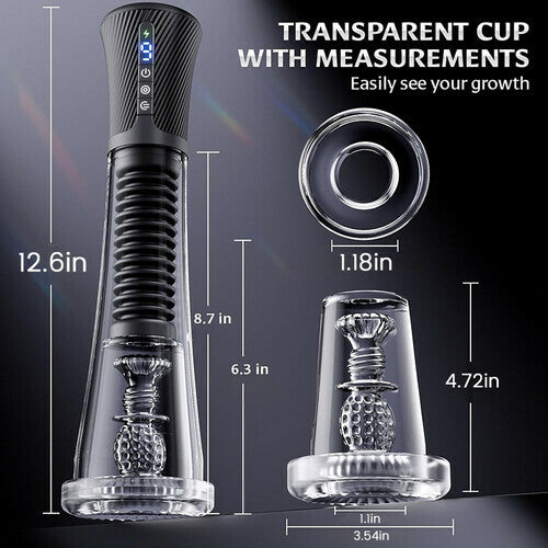 Upgraded Stroker & Pump & Glans Trainer 3 IN 1 Vibration, Suction Penis Pump