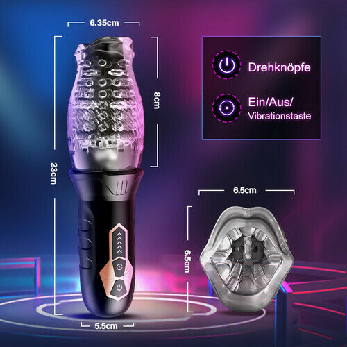 Automatischer 7 Rotation 7 Vibration Cup Masturbator