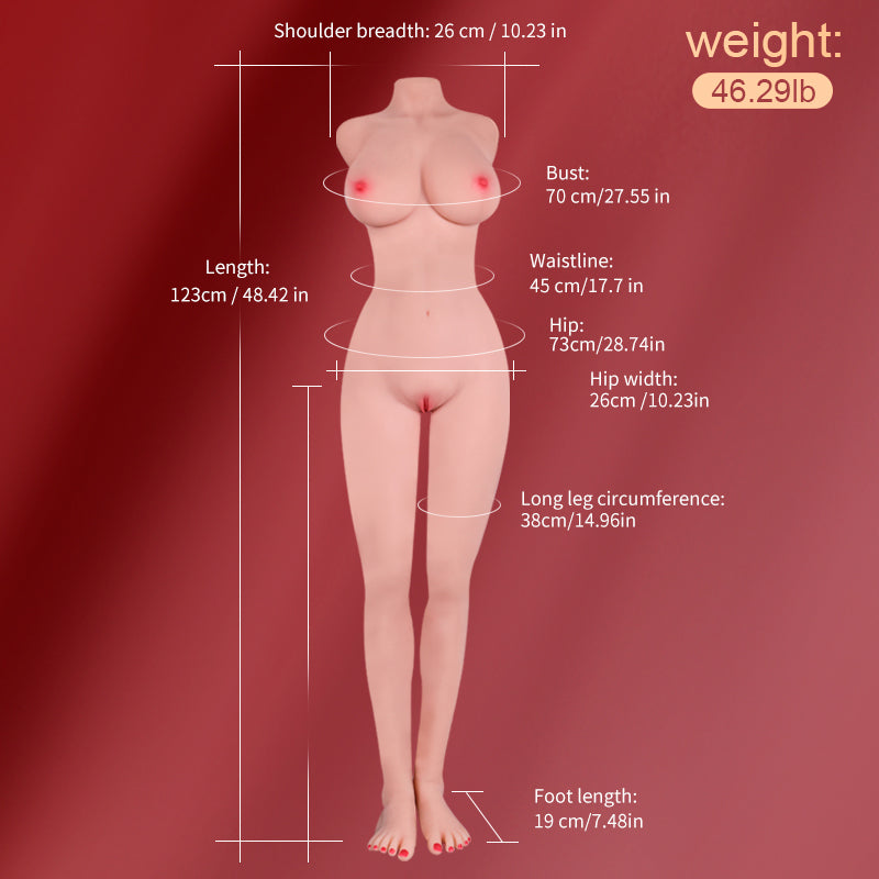 Leni | Lebensgroßer Sex Torso | Realistisch lange Beine