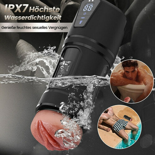 【MILF's Labia】10 Vibrationen, 5 Saugungen, Ultra-Realistische Vagina, Simulierter Masturba