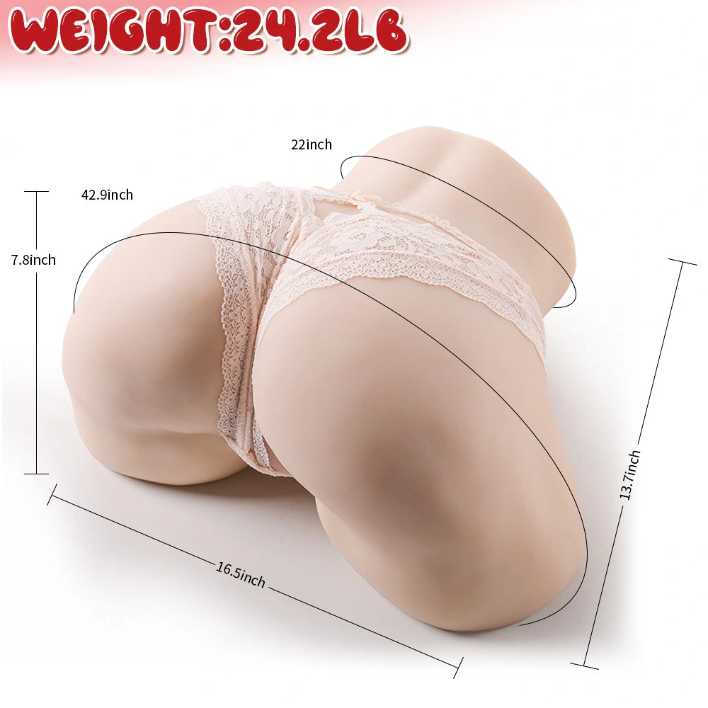 Sophie | 11 kg Ultra realistische Sex Torso mit großem Hintern Für Doggy Sex | 2 in 1