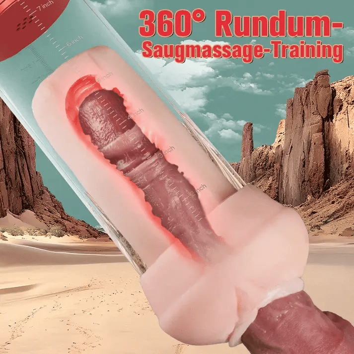 Vagina-förmige Hülle 3 Saug- und 9 vibrierende Penisvergrößerungspumpen